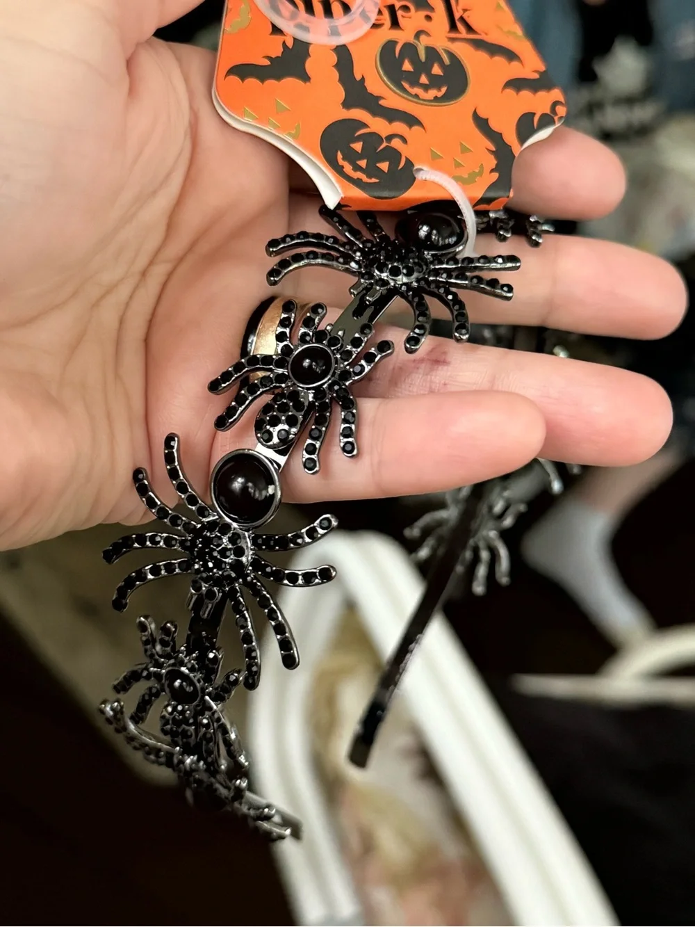 Black Spider Halloween Headband - Women’s Hair Accessory